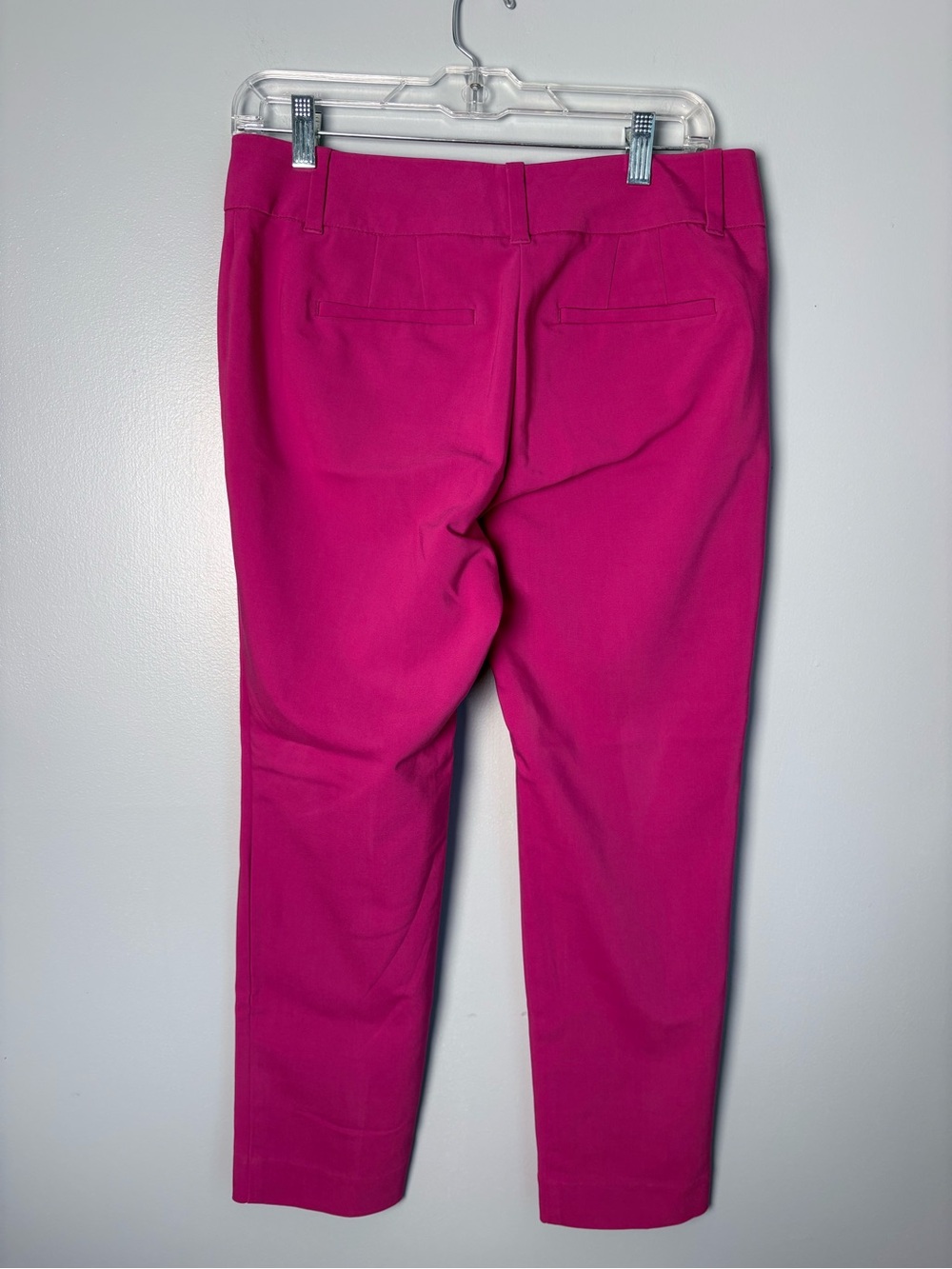 White House Black Market Magenta Fuchsia Pink Slim Ankle Pants Dress Trousers 6 - Picture 3 of 8